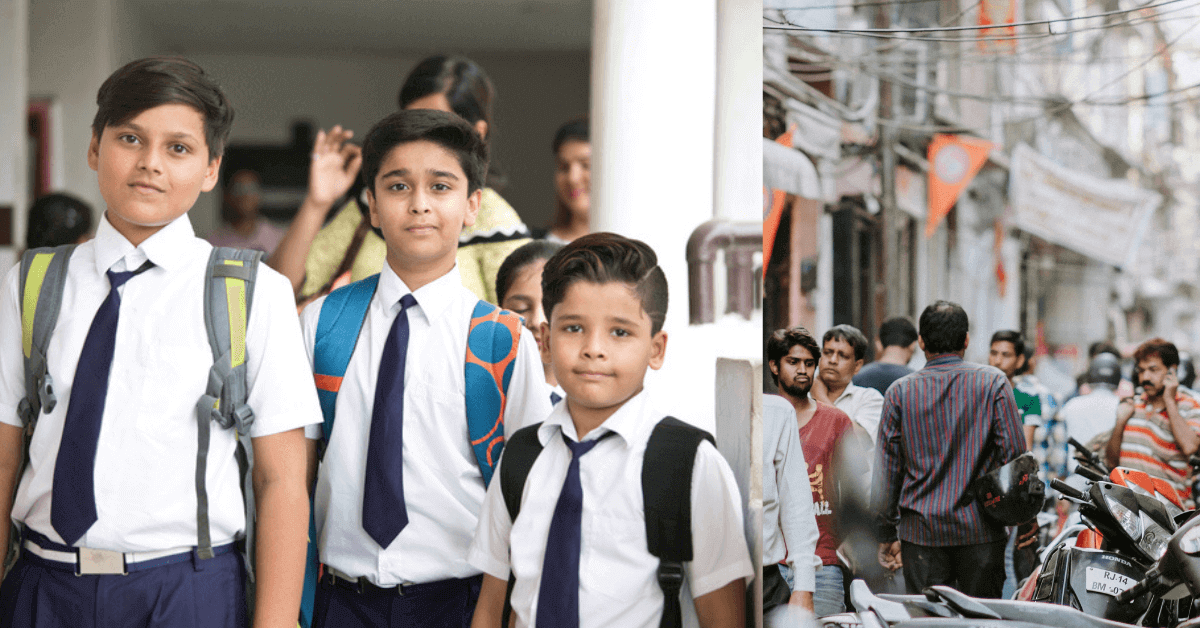 Delhi government school going students